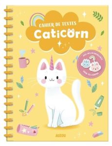 Cahier de textes Caticorn. Avec des autocollants - Ortal Ophélie