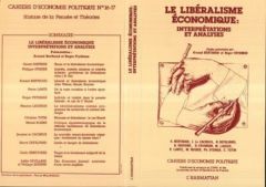 Le libéralisme économique : interprétations et analyses - Berthoud Arnaud