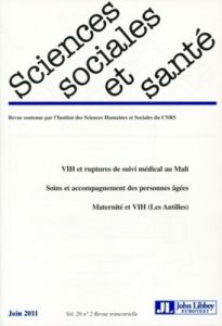 Sciences Sociales et Santé Volume 29, N°2, Juin - Calvez Marcel - Rabeharisoa Vololona