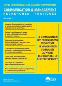 Communication et Management 1-2023. Communication des organisations en contexte.... - Gallot Sidonie - Leroux Erick - Oiry Ewan - Verlae