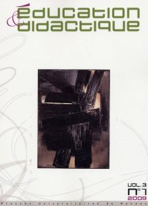 Education et didactique. Vol 3, N°7, édition en français-anglais, Edition 2009 - Amade-Escot Chantal - Venturini Patrice - Albe Vir