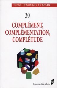 Complément, complémentation, complétude - Popineau Joëlle - Osu Sylvester Nhneanotnu