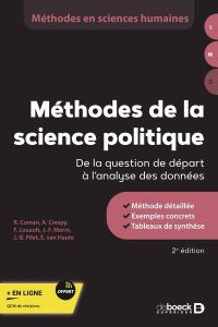 Méthodes de la science politique. De la question de départ à l'analyse des données - Pilet Jean-Benoit - Coman Ramona - Crespy Amandine