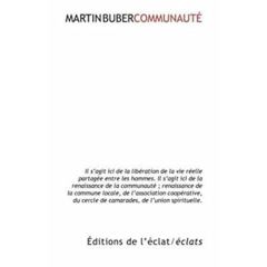 Communauté - Buber Martin - Bourel Dominique - Cheptou Gaël