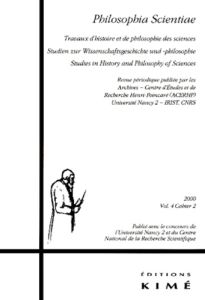 Philosophia Scientiae Volume 4 N° 2/2000 - Heinzmann Gerhard