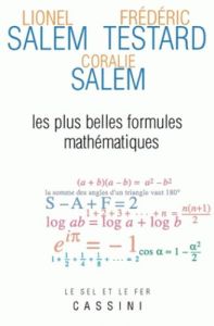 Les plus belles formules mathématiques - Salem Lionel - Testard Frédéric - Salem Coralie