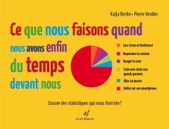 Ce que nous faisons quand nous avons enfin du temps devant nous. Encore des statistiques qui nous fo - Berlin Katja - Verdier Pierre - Franchet Yann - Fr