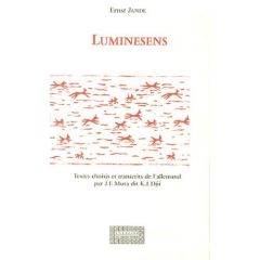 Luminesens. Edition bilingue français-allemand - Jandl Ernst