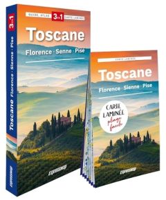 Toscane. Florence, Sienne, Pise. Guide + Atlas + Carte laminée 1/600 000, Edition 2023 - Kowalska Kamila - Berthel Laurent - Spyrka Dorota