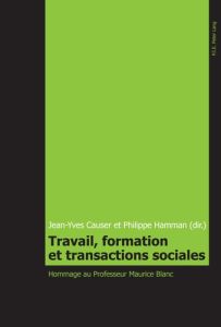 Travail, formation et transactions sociales - Causer Jean-Yves