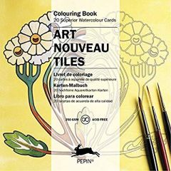 ART NOUVEAU TILES, ARTISTS' COLOURING CARDS - TILE DESIGNS - VAN ROOJE, PEPIN