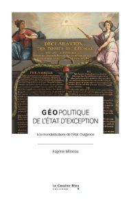 Géopolitique de l'état d'exception. Les mondialisations de l'état d'urgence - Mérieau Eugénie