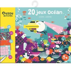 20 jeux Océan. Ocean - Océano - Avec un feutre effaçable - LOULOU & TUMMIE