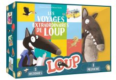 Les voyages extraordinaires de Loup. Coffret avec une peluche et Le loup qui voulait faire le tour d - Lallemand Orianne - Thuillier Eléonore