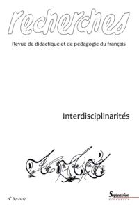 Recherches N° 67/2 : Interdisciplinarité - Biagioli Nicole - Carion Pierre - Cauterman Marie-