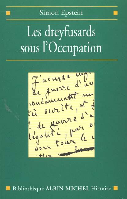 Emprunter Les dreyfusards sous l'Occupation livre