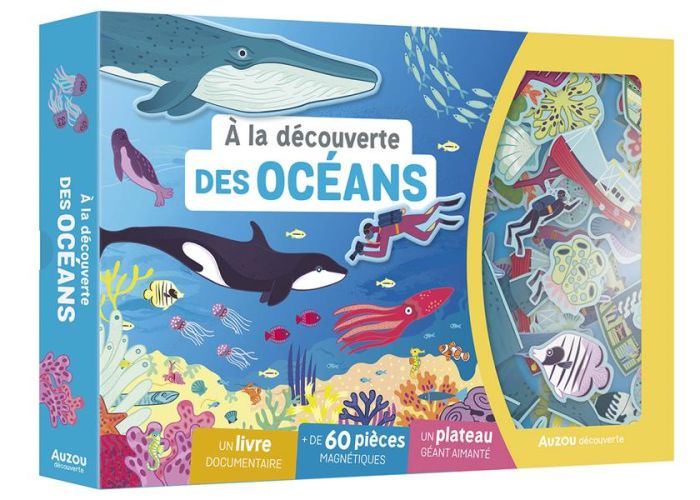 Emprunter A la découverte des océans. Un livre documentaire, + de 60 pièces magnétiques, un plateau géant aima livre