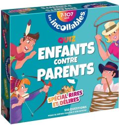 BOITE QUIZ INCOLLABLES ENFANTS CONTRE PARENTS SPECIAL RIRES ET DELIRES - PLAYBAC EDITIONS